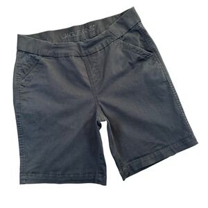 Jag Jeans Gracie Women 10 Black Pull On Twill Chino Shorts Casual Summer